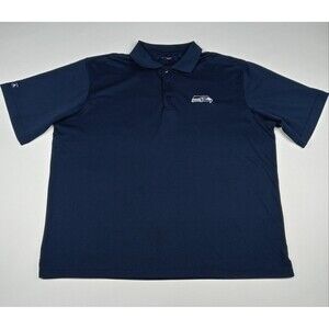 ANTIGUA Seattle Seahawks Polo Shirt NFL Football Men's Size XL Navy Blue